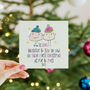 To Our/My Daughter And Son In Law First Christmas As Mr Mrs Card, thumbnail 1 of 4