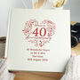 Personalised 40th Ruby Wedding Anniversary Photo Album, thumbnail 4 of 6