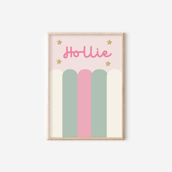 Girls Brights Pastel Affirmation Gallery Wall Print Set, 5 of 7