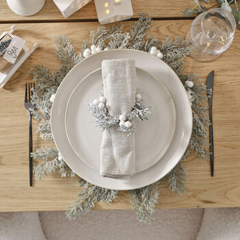 Foliage Christmas Table Place Mats With Berries, 2 of 3
