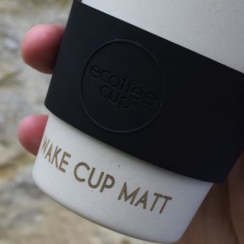 Personalised Etched Eco Friendly Reusable Coffee Cup, 9 of 12