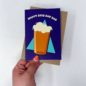 Father's Day Card 'Happy Beer Day Dad', 2 of 5