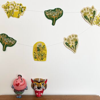 Spring Hedgerow Recycled Paper Garland, 5 of 5