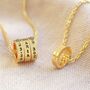 Personalised Gold Sterling Silver Bead Necklace, thumbnail 2 of 11
