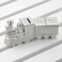 Personalised Silver Plated Train Keepsake Set, thumbnail 1 of 7