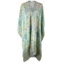 Spring Floral Viscose Kaftan Jacket With Heavy Cream Fishbone Embroidery, thumbnail 6 of 6