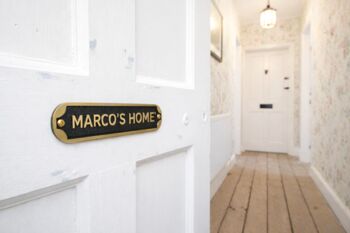 Brass With Black Plaque With Customization, 2 of 9