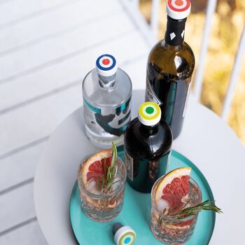 Set Of Four Multi Colour Bottle Stoppers, 5 of 6