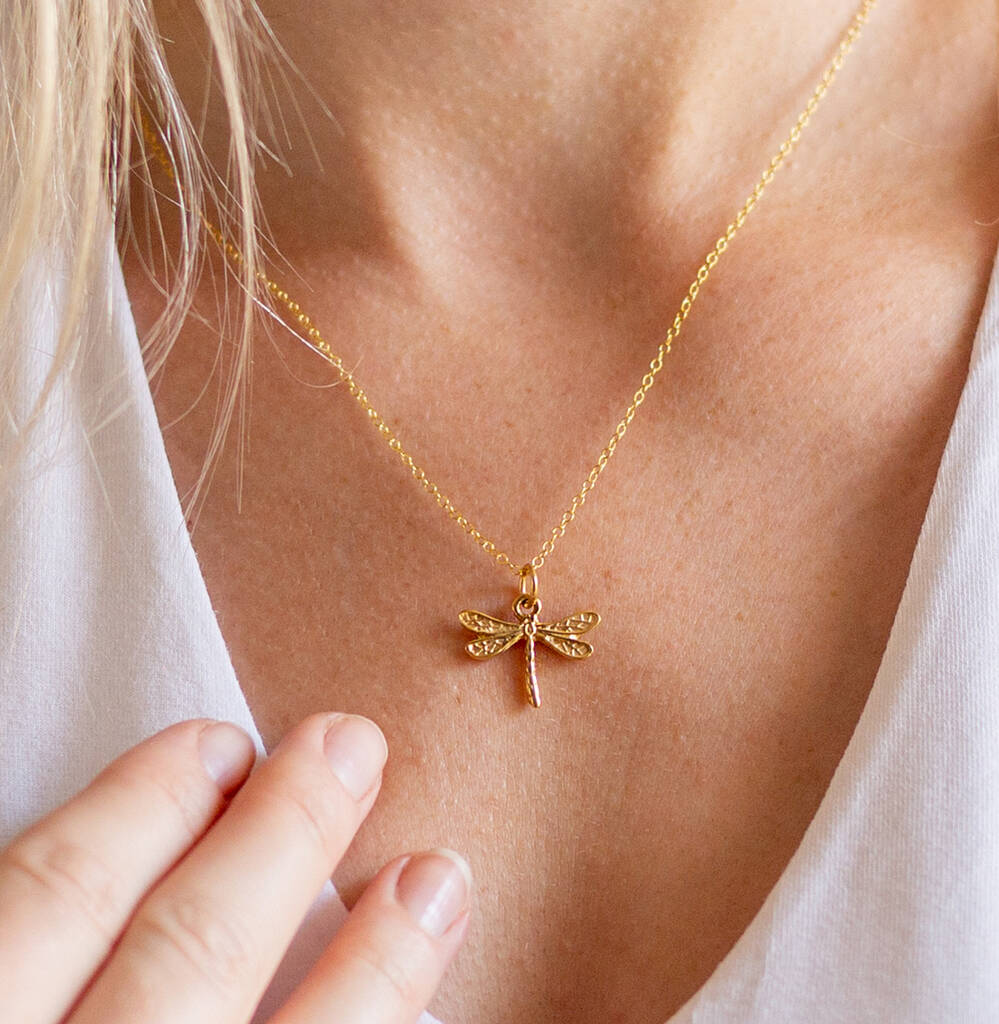 Pyrrha Jewelry | Dragonfly Necklace – The Artisan's Bench