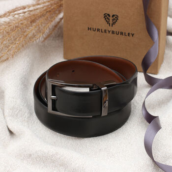 Personalised Luxury Leather Reversible Belt, 4 of 5