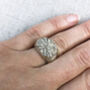 Sterling Silver Textured Signet Style Ring, thumbnail 1 of 11