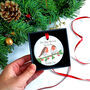 Robin Couple Personalised Memorial Christmas Decoration, thumbnail 6 of 7