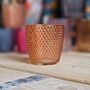 Spot Glass Orange Medium Tea Light Holder, thumbnail 1 of 2