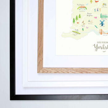 Map Of East Yorkshire Art Print, 9 of 9
