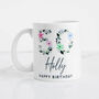 Personalised Floral 50th Birthday Mug, thumbnail 2 of 5