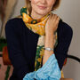 Sunflower Printed Scarf — Personalised Gift Card And Gift Box Option, thumbnail 4 of 8