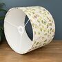 Lime Green And Pink Floral Buds Lampshades, thumbnail 7 of 8