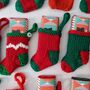 Christmas Knitted Stocking And Chocolate Bar Gift, thumbnail 2 of 7