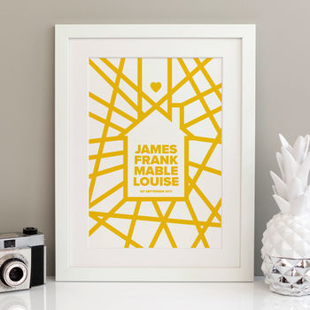 Personalised Graphic House Print, 4 of 8
