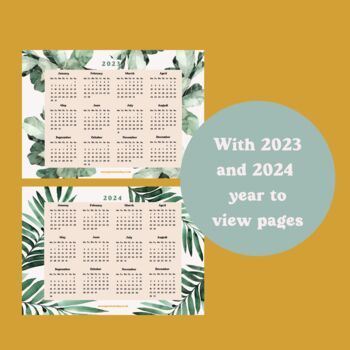 2023 Desk Calendar A5 | Tropical Greenery, 11 of 12