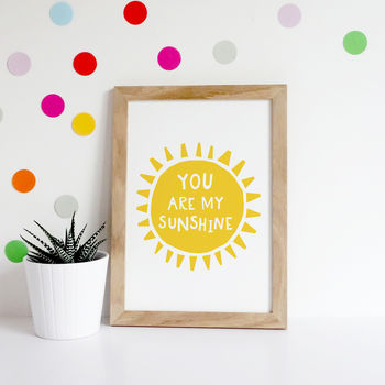 You Are My Sunshine Wall Art Set, 2 of 3