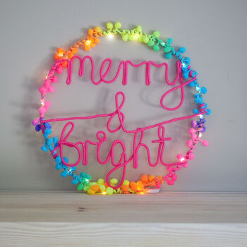 Merry And Bright Wreath Light, 2 of 11