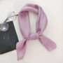 Purple Solid Silk Square Scarf, thumbnail 4 of 5