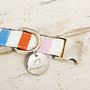 The Thurlestone Pastel Striped Dog Collar, thumbnail 2 of 4