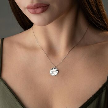 Personalised Piano Necklace With Name, 8 of 11