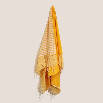 Natural Cotton Tassel Towel 100x180 Cm, 8 of 12