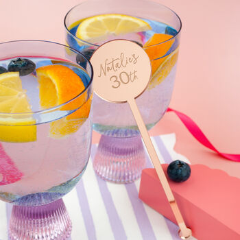 Personalised Birthday Party Drink Stirrer, 9 of 12
