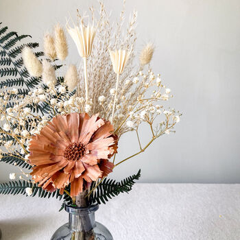 Preserved Fern Protea Posy With Grasses In A Gift Box, 4 of 9