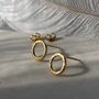 Textured Circle Stud Earrings, thumbnail 10 of 12
