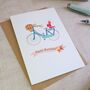 Rosy Bicycle Birthday Card, thumbnail 7 of 7