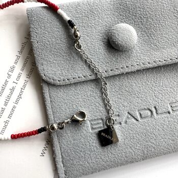 Charlton Football Club Fan Bead Bracelet With Charms, 5 of 5