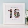 Personalised 16th Birthday Photo Collage, thumbnail 8 of 9