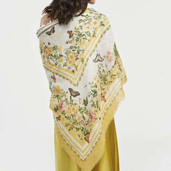 Yellow Cybele Narrative Square Scarf, 3 of 8