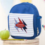 Personalised Superhero Blue Lunch Bag, thumbnail 3 of 10