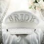 Personalised Pearl And Diamante Bride Hat, thumbnail 7 of 7