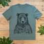 Grizzly Bear Men's Organic T Shirt, thumbnail 1 of 6