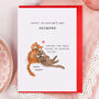 Cute Cat Valentine Card For Husband, thumbnail 1 of 5