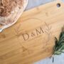 Personalised Natural Bamboo Wood Chopping Board, thumbnail 1 of 3