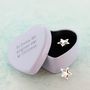 Personalised Rose Gold And Silver Star Stud Earrings, thumbnail 2 of 3