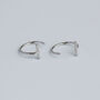Sterling Silver Minimalist Ear Jacket Earrings, thumbnail 3 of 5