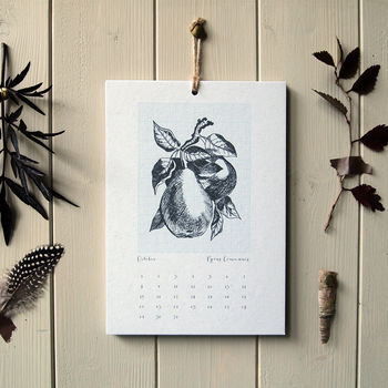 Edible Botany Field Notes Month View Calendar, 3 of 3