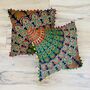 Pair Of Colourful, Mandala Cushion Covers, thumbnail 2 of 7
