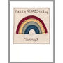 Personalised Rainbow New Baby Girl / 1st Birthday Card, thumbnail 11 of 11