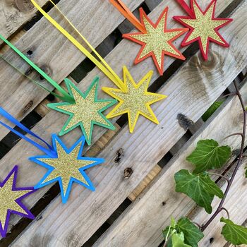 Star Shaped Rainbow Decoration Set, 5 of 7