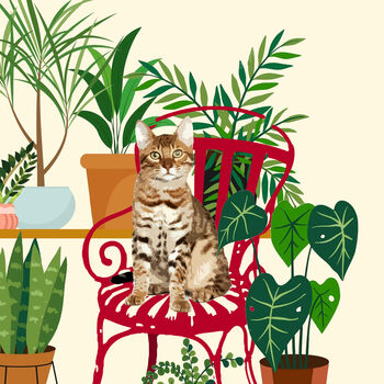 Personalised Cat Print, Cat Gift, Cat Lover Art, 3 of 9
