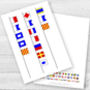 Father's Day Signal Flags Card, thumbnail 1 of 2